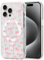Phoona Magnetic Bow Case for iPhone 13 Pro Max 6,7, Compatible with Magsafe Cute Girls Preppy Design, Clear Cherry Aesthetic Pattern Women Protective Cover for iPhone 13 Pro Max, Pink