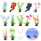 Yoicn Lth 2 Decorazioni Acquario, Subacqueo per Acquario, Accessori Acquario with 10 Piante Acquatiche Artificiali per Acquario, Accessori Interessanti