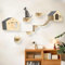 KEJIAWU Kletterwand Katzen Holz, Katzen Kletterwand, Katzenwandparkour, Katzen-Sprungplattform zum Spielen, Katzen-Sprungplattform zum Spielen, Schlafen und Faulenzen Von Katzen(7PCS)