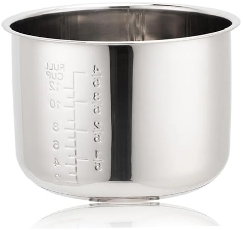 Cuve IntéRieure Du Cuiseur à Riz En Acier Inoxydab Cuve intérieure de cuiseur à riz en acier inoxydable 5 L, avec échelle for cuiseur à riz, cuiseur à riz, cuiseur à riz de remplacement Pour Cuiseur à