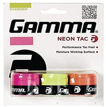 Gamma Griffband Overgrip Neon Tac 3er, rosa/orange/gelb, AGNOT-10