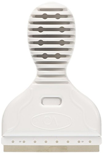 Continuum Aquatics AquaBlade M Racloir à algues Court en Acier Inoxydable pour Nettoyer Les Aquariums, Blanc (QABMS)