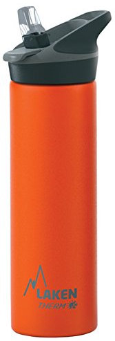Laken Jannu Botella Térmica Acero Inoxidable 18/8 y Doble Pared de Vacío, Unisex adulto, Naranja, 750 ml