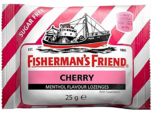 Fisherman's friend Cherry menthol lozenges-PACK of 24 [Personal Care]