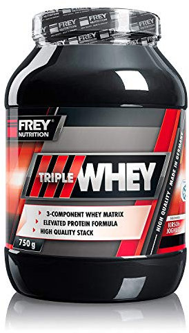 Frey Nutrition Triple Whey Kirsch-Joghurt, 750 g, Dose, 1er Pack (1 x 750 g)