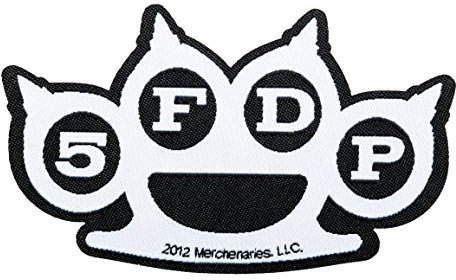 Five Finger Death Punch Knuckle Aufnäher Patch - Gewebt & Lizenziert !!