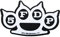 Five Finger Death Punch Knuckle Aufnäher Patch - Gewebt & Lizenziert !!