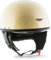 Moto Helmets® D22 „Creme“ · Brain-Cap · Halbschale Jet-Helm Motorrad-Helm Roller-Helm Retro · Fiberglas Schnellverschluss SlimShell Tasche M (57-58cm)