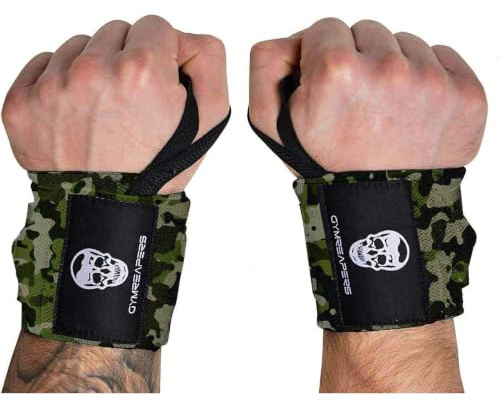 Gymreapers Gewichtheber-Handgelenkbandagen (Wettkampfqualität), 45,7 cm, professionelle Qualität, Handgelenkbandage mit strapazierfähiger Daumenschlaufe – Krafttraining