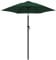 vidaXL Sonnenschirm Kurbel Kippbar Ampelschirm Gartenschirm Strandschirm Terrassenschirm Balkonschirm Schirm Grün 200x224cm Aluminium