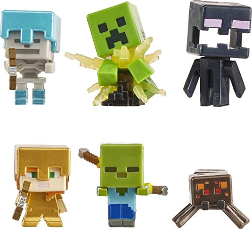 Mattel Minecraft GXT26 - Nightfall Figuren 6er-Pack, Minifiguren basierend auf Videospiel, für Kinder ab 6 Jahren, mehrfarbig[Exklusiv bei Amazon]