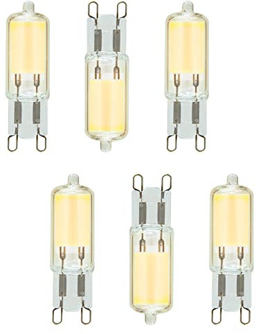 LITECRAFT Light Bulb G9 Capsule 2W COB LED Indoor Fitting Natural White - 6 Pack