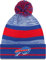 New Era Offizielle NFL-Mütze für Erwachsene, Unisex, Strickmütze mit Bommel, Buffalo Bills, Einheitsgr��e