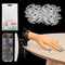 LIONVISON Übungs-Hand für Acryl-Nägel, Professionelle Nagelkunst-Handwerkzeuge mit 200 Stück Falsche Nägel Übungshand für DIY-Nagelmaniküre