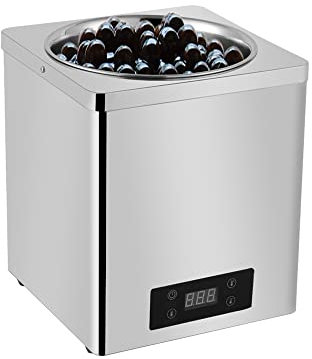Scaldabagno commerciale, scaldabagno elettrico a vapore da 600 W, scalda zuppa da 7 litri, macchina per conservare il calore, 30 ~ 100 ℃ Riscaldatore da banco multifunzionale, per perle di tapioca,