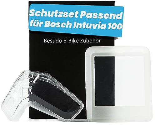 Besudo Schutzhülle-Set passend für Bosch Intuvia100 & LED Remote Steuereinheit - Protective Hülle Schutz Cover vor Kratzern Stößen für BHU3200 & BRC3600 Ebike Zubehör