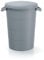 YourCasa Regentonne 80 Liter [inkl. Anschlusset & Bohrer] Regenfass Wetterfest aus Kunststoff mit Wasserhahn - Regenwassertonne - Wasserfass Regenwassertank Wassertonne für Garten (Grau, 80L)