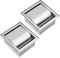 Feriany Lot de 2 porte-papier toilette encastrables en acier inoxydable - Pour salle de bain
