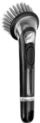 Brosse à vaisselle avec distributeur de liquide vaisselle, brosse de nettoyage avec distributeur de liquide vaisselle, brosse de cuisine pour casserole, poêle, évier de nettoyage