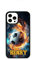 Personalised Football Fire Ball Name Surname Phone Case/Cover Compatible with (Rubber, iPhone 11)