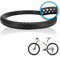 20 Zoll Fahrradreifen Rundes Loch Wabe Design 20x1.75/20x1.95 Fahrradmantel Pannensicherer Hochelastischer Vollgummireifen 20x1.75