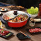 Twin Hot Pot, Piano cottura elettrico, 6L Pentola cinese Shabu divisorio Yuan Yang, TopfSize: 30x8cm, 220V