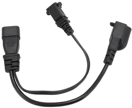 Yanmis IEC320 C14 auf Nema 1 15R 5 15R Y-Splitter, Weit Verbreitet, Sicherer C14 auf Nema 1 15R 5 15R Y-Splitter für Schreibtischlampen