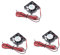 ULTECHNOVO 3pcs 4010 Mini Cooling Fan Mini Fan 3d Printer Exhaust Fan for Printer Brushless Fan