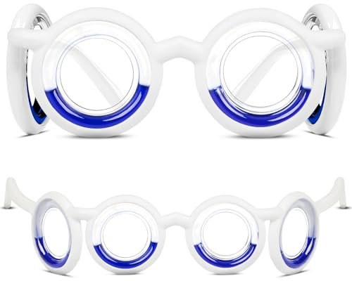 Motion Sickness Glasses, Brille Gegen Reisekrankheit, Car Sickness Glasses, Anti Übelkeit Brille Auto, Reisebrille Gegen Übelkeit für Erwachsene oder Kinder (A)