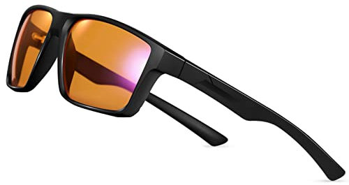 Blue Light Blocking Glasses Gaming Glasses Computer Gamer Glasses Powerful Professional Filter, Anti-Fatigue Anti Glare UV & Eyestrain Screen Glasses for Women Men (Video Games, Console, TV, PC)