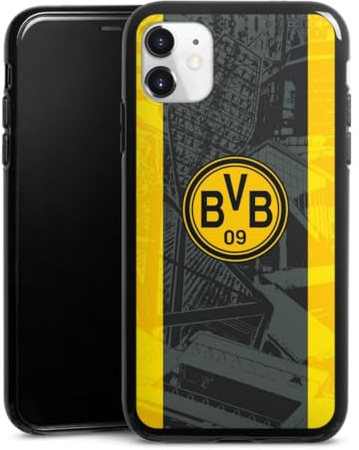 Silikon Hülle kompatibel mit Apple iPhone 11 Case schwarz Handyhülle Borussia Dortmund BVB Stadion