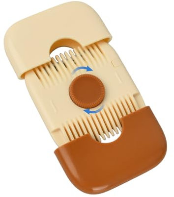 Coupe-Peigne à Cheveux 2 en 1Tondeuse À Frange, Double Face Tondeuse À Cheveux À Pointes Fourchues, Conception Détachable Peigne, Lames Interchangeables et Réglables