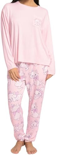 Disney Pigiama Donna Pigiami Aristogatti Donna | Pigiama Aadulta Invernale | Signora Pj Set | Pigiami Adulta Invernali | Rosa L
