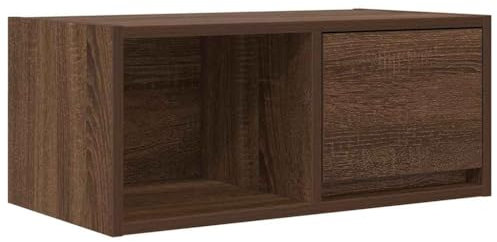 vidaXL Mobile Porta TV Rovere Marrone 60x31x25,5 cm Legno Multistrato, Panca TV, Armadio Hi-Fi, Centro di intrattenimento, credenza TV