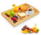 Plateau de Service en Bambou, Plateau Bois Rectangulaire avec Poignées, Plateau Repas Idéal pour Cuisine, Salon ou Décoration – Grand Plateau de Service Naturel en Bois de Qualité