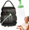 MIUUIPI Campingdusche, Solar Dusche Tasche, 20L Outdoor Warmwasser Duschsack, Mobile Solardusche Camping Dusche Set, Tragbare Solar-Wassersack für Garten für Camping Outdoor Wandern (Schwarz)