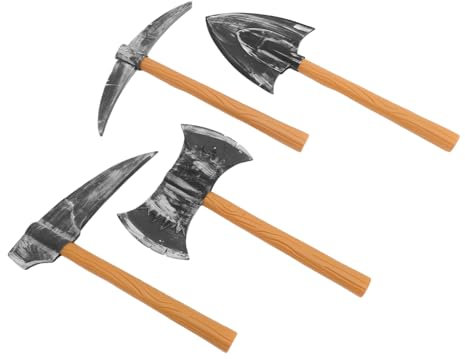 Veemoon 4pièces Décoration De Dwarf Cosplay avec Pelle Et Faux pour Halloween Accessoires De Performance Scénique Et Fête