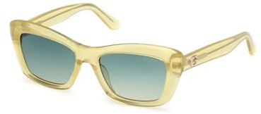 GUESS Unisex GU00195 Sonnenbrille, Shiny Yellow, 52