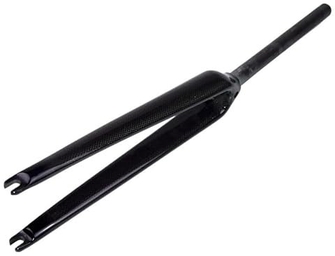 DONGLING Fahrrad Gabel 700C 25,4mm Racing Road Fahrrad Glanz Matt Voll Carbon Fibre Gabel Track Fixed Gear Bike Vorderradgabel Carbon Harte Gabel Fahrradgabeln(Gloss Finish UD)