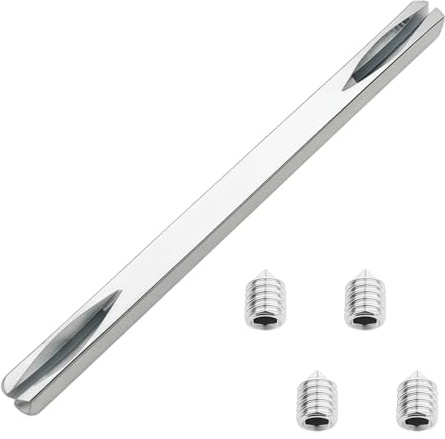 Square Spindle 8mm x 150mm Carbon Steel for Door Handles, Replacement Spindle for Interior Door Locks with M6 Screws