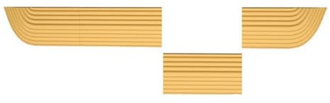 Osmond Floor Sweeper Threshold Bars Step Ramp Climbing Mat Spare for Threshold Length 68-77cm/Height 1.4-2.3cm Applied to Most Sweeping Robots on the Market for Wheelchair, Home Entry, Threshold Trans