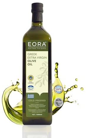 EORA Premium Greek Extra Virgin Olive Oil 1L (New Harvest 25/26) – High Polyphenols, Cold Pressed, Very low Acidity ~0.35%, – Single Origin P.G.I. Lakonia, Greece.
