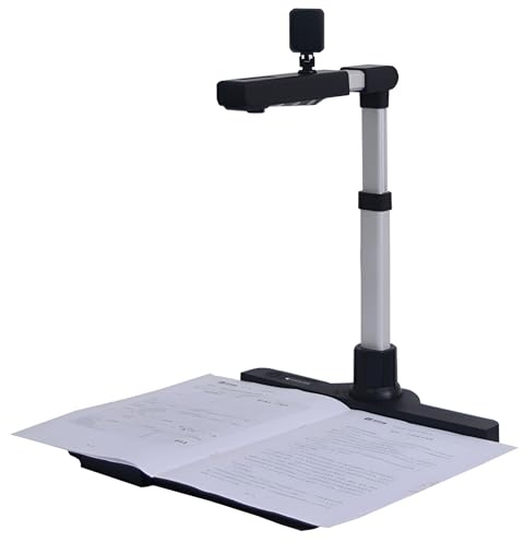 Portable Document Scanner, Dual Camera 12MP Auto Focus, One-Click Auto Correction, Professional Document Mode for Classroom, Office, Library Use