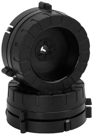 Hamwesh Nab Hub-Adapter, Universeller 1/4 Zoll Abschließbarer Spulen-Tonband-Recorder-Öffner, Nab Hub-Basis aus Kunststoff mit Einfacher Installation für Studer Akai B67 G8M2 1/4 Zoll (BLACK)