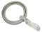 Gardinia Gardinenringe für Gardinenstangen mit 20 mm Durchmesser, Inklusive Gleiteinlage und Faltenlegehaken, 10 Stück, Serie Chicago, Breite 4 mm, Metall, Chrom, 31058