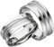 JC Trauringe 925er Sterling Silber Paarpreis I Ehe-Ringe mit kostenfreier Gravur I Partnerringe 7,5 mm breit inkl. Etui-Box I Herren-Ring ohne & Damen-Ring mit Zirkonia-Stein I Gr. 48 bis 72 I S012-S
