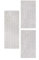 andiamo Webteppich Bolonia Muster modern Öko-Tex 100 Teppich, Set 2X 67x140cm /1x 80x200cm, Polypropylen, Ornament grau, 3 teilig