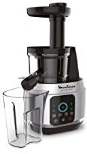 Moulinex Juice and Clean ZU420E10 Licuadora de prensado en frío, 150 W, 0.8 L, Plástico/acero inoxidable , Gris/Negro