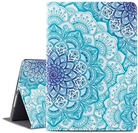 Vimorco Funda para iPad de 9.7 pulgadas 2017 2018/iPad Air/iPad Air 2, funda para Apple iPad de 6ª/5ª generación con auto/reposo, funda de piel de alta calidad con soporte