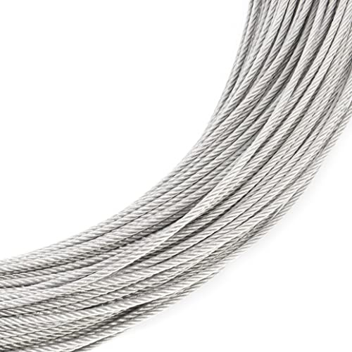 Stainless Steel Wire Rope Metal Cable Rigging 7 x 7 2mm (20 Metre)